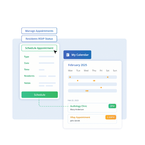 Ditch the outlook calendar in favor of care conferences and appointment scheduling in Evoke.
